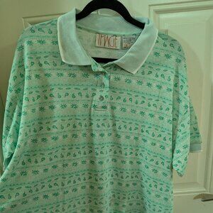 "Image" Green Short-Sleeve Polo - Size 2X (US)